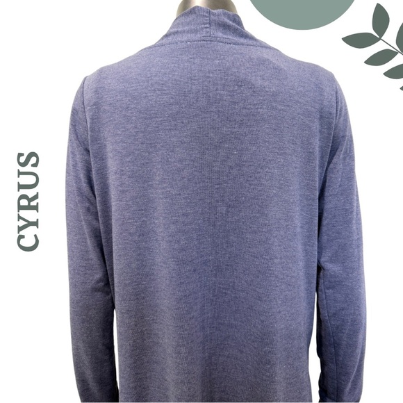 🛍️3/$40 Lightweight Longline Cardigan by Cyrus | Medium | Soft Stretch Knit Blue - Picture 5 of 7